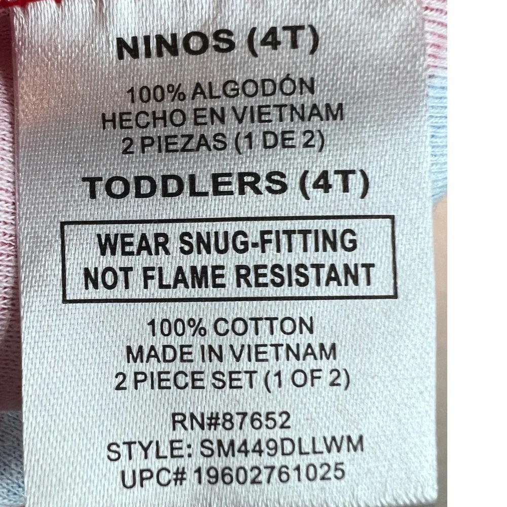 Marvel Spider-Man Kids Pajama Set Red Cotton 2-Piece Snug Fit PJs 4T SM449DLLWM